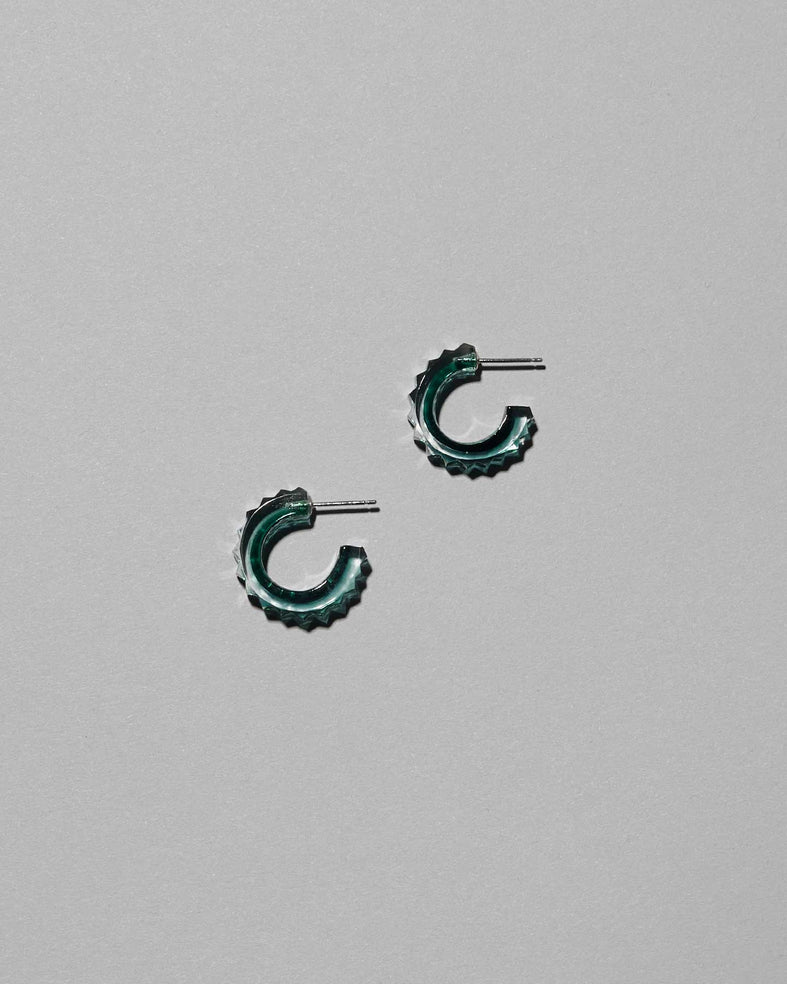 KIRIKO Earrings  Stripe Teal